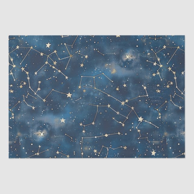 Celestial Constellation - Starry Night (6) Seidenpapier (Vorderseite)