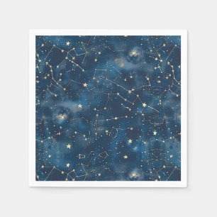Celestial Constellation - Starry Night (6) Serviette