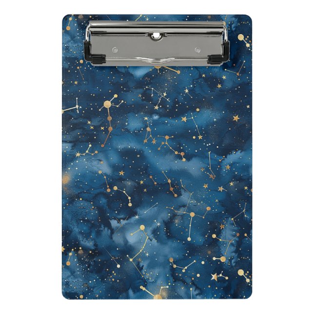 Celestial Constellation - Starry Night (7) Mini Klemmbrett (Vorderseite)