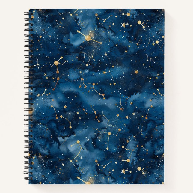 Celestial Constellation - Starry Night (7) Notizbuch (Vorderseite)