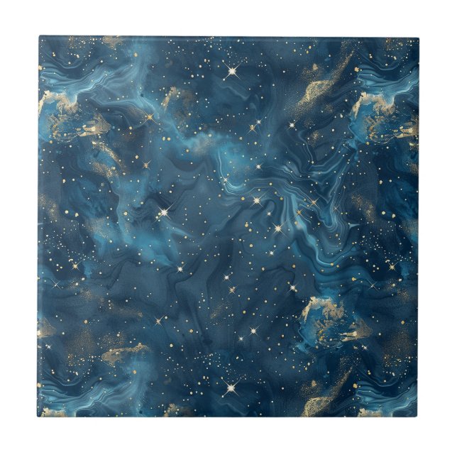 Celestial Constellation - Starry Night (8) Fliese (Vorderseite)
