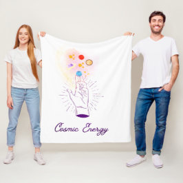 Celestial Cosmic Hand Fleece Blanket - Mystical Mi