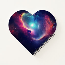 Celestial Cosmos Modern Space Galaxy Sky Notizbuch