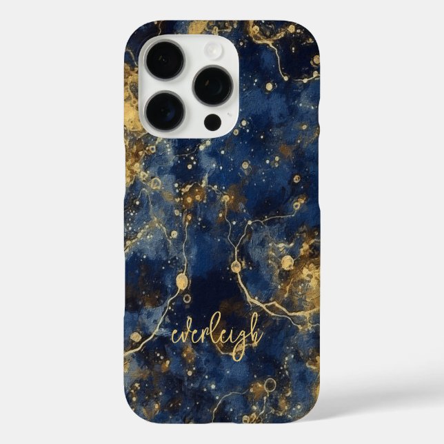Celestial Cosmos Personalisiert iPhone 16 Pro Hülle (Rückseite)