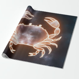 Celestial Crab Art repräsentiert Krebs Zodiac Cons Geschenkpapier