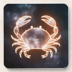 Celestial Crab Art repräsentiert Krebs Zodiac Cons Getränkeuntersetzer