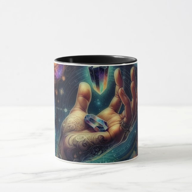Celestial Crystal in der Palm Galaxy Spacy Tasse (Zentrum)