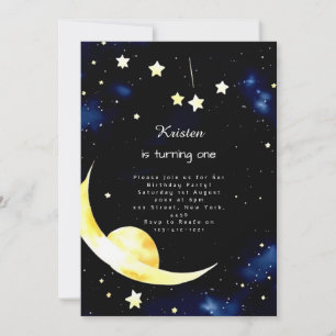 Celestial Custom Stardust Birthday Einladung