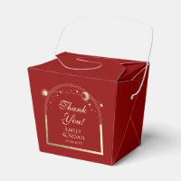 Celestial Dark Red Gold Sun Moon Stars Hochzeit