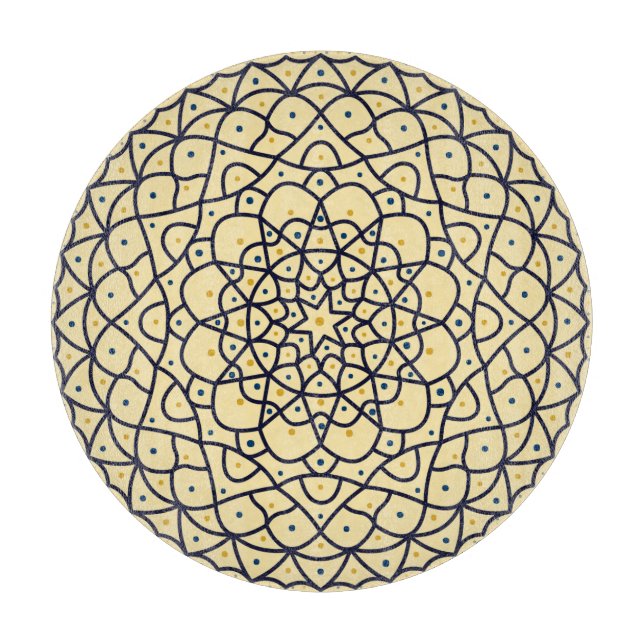 Celestial Day Glass Cutting Board Schneidebrett (Vorderseite)