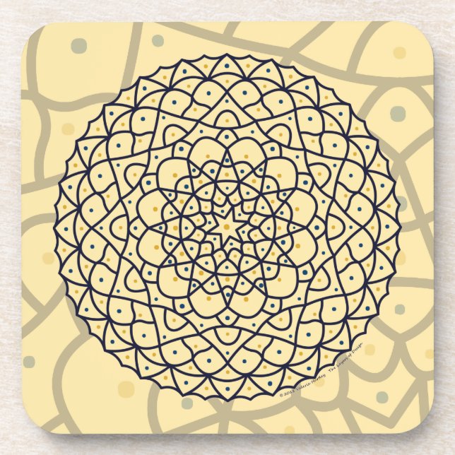Celestial Day Square Untersetzer (Vorderseite)