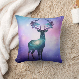 Celestial Deer Silhouette Kissen