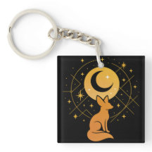 Celestial Desert Fox - Moon and Stars Cosmic