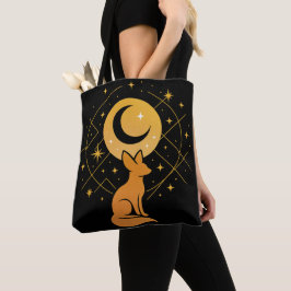 Celestial Desert Fox - Moon and Stars Cosmic Tasche