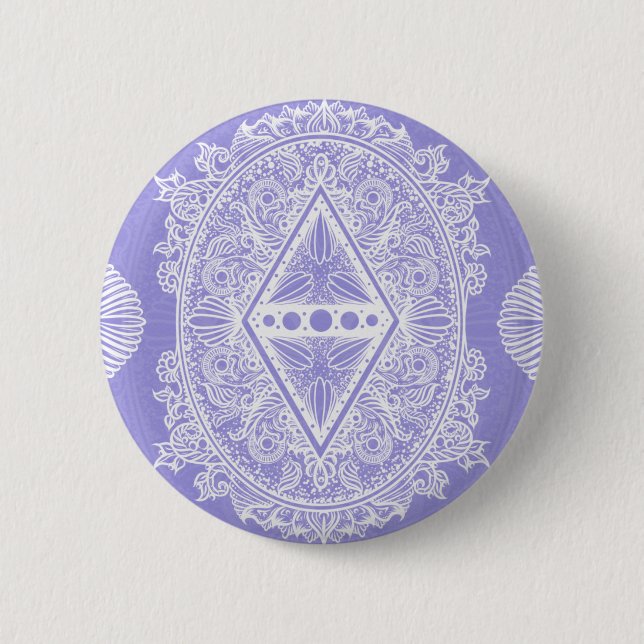 Celestial Diamond Mandala Button (Vorderseite)