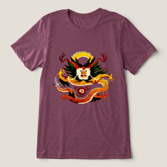 Celestial Dragon Tri-Blend Shirt (Design Vorderseite)