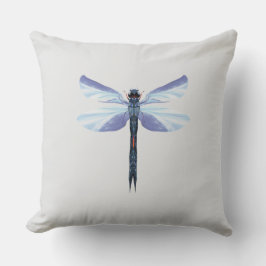 Celestial Dragonfly – Surreal Blue Insect Art Pill Kissen