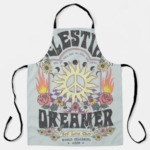 CELESTIAL DREAMER SUN ROSE TSHIRT Grafikdesign Schürze
