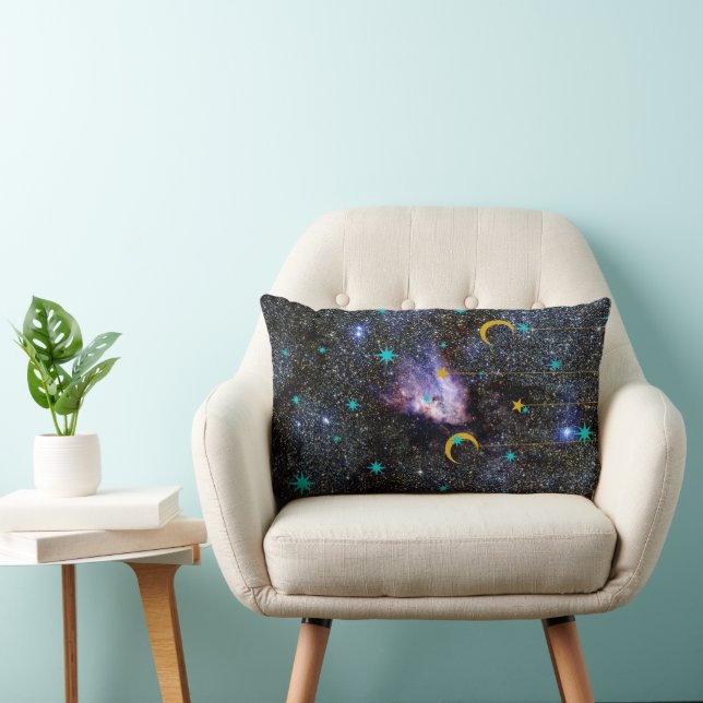 Celestial Dreams – Cosmic Decorative Pillow with S Lendenkissen (Stuhl )
