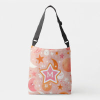 Celestial Dreams Orange und Pink Monogram