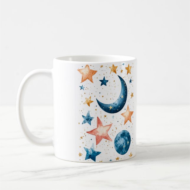 Celestial Dreams Watercolor Kaffeetasse (Links)