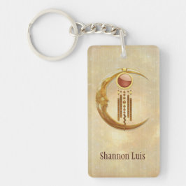 Celestial Elegance 3D New Age Schlüsselanhänger