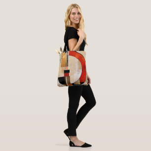 Celestial Elegance: Abstrakte Erkundung in Beige Tasche