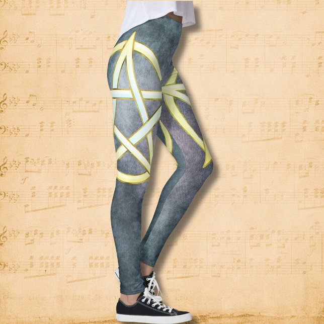 Celestial Elegance: Perle Pentagram Leggings (Von Creator hochgeladen)