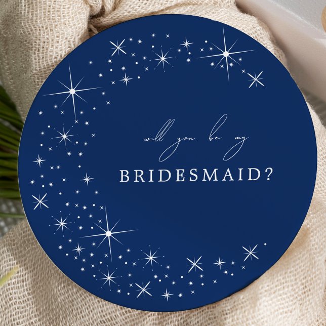 Celestial Elegant Wedding Moon Bridesmaid Proposal Einladung (Von Creator hochgeladen)