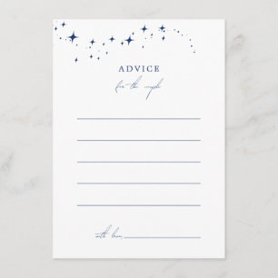 Celestial Elegante White Wedding Advice Card Hinweiskarte