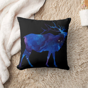 Celestial Elk Silhouette Kissen