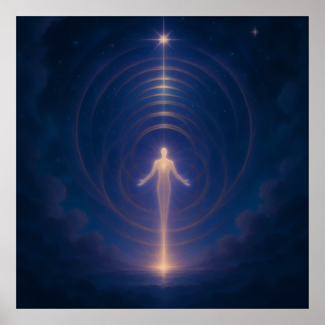 Celestial Energy Awakening Wall Art Poster (Vorne)
