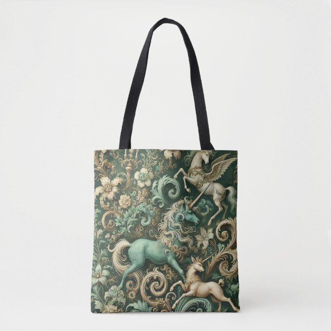 Celestial Equinox - Mythisches Einhornwallpaper de Tasche (Vorderseite)