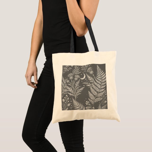 Celestial Fern Moon Botanical Tote Bag (Devant (produit))