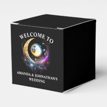 Celestial Full Moon 3D Sterne Nacht magenta chic