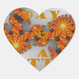 Celestial Galactic hat einen schönen Tag und eine Herz-Aufkleber