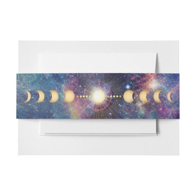 Celestial Galaxy Moon Phase Bly Band (Vorderseite Beispiel)