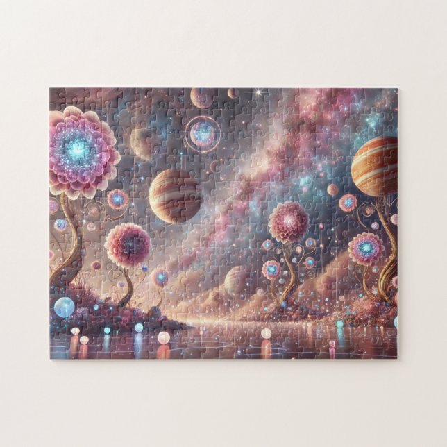 Celestial Garden Mystical Nebula Sky Space (Horizontal)