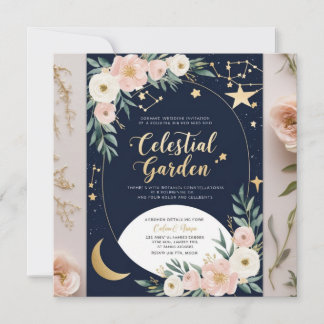 Celestial Garden Wedding Einladung