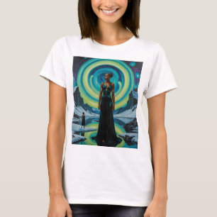 Celestial Goddess Cosmic Dreamscape T-Shirt