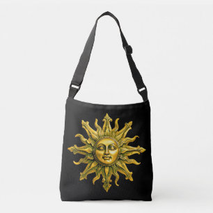 "Celestial Gold Radiance" Die Sonne Tragetaschen Mit Langen Trägern