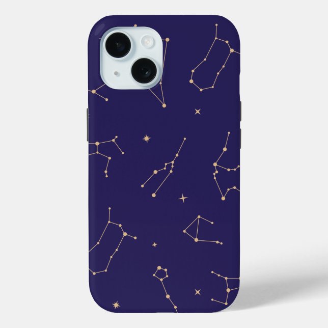 Celestial Gold Star Solareclipse Theme Case-Mate iPhone Hülle (Rückseite)