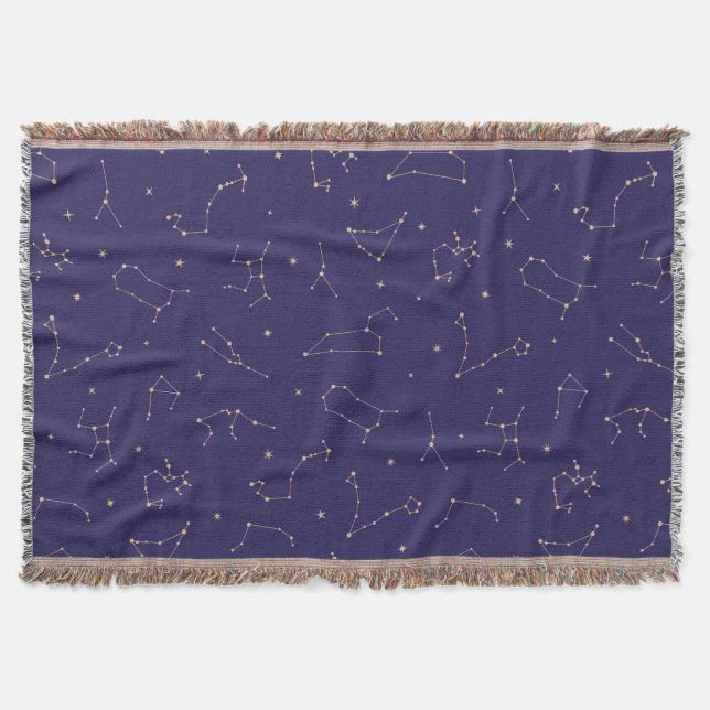 Celestial Gold Star Solareclipse Theme Decke (Vorderseite)