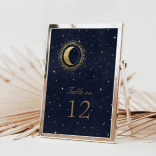 Celestial Gold Stars Hochzeiten Tischnummer Tischaufsteller