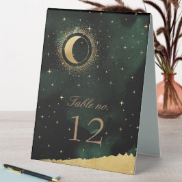 Celestial Gold Stars Hochzeiten Tischnummer Tischaufsteller