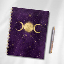 Celestial Gold Triple Moon Lila Monogram