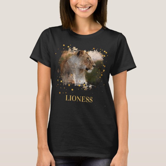 *~* Celestial Golden Artistic AP23 LIONESS Künstle T-Shirt (Vorderseite)