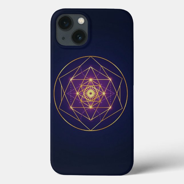 Celestial Golden Mandala — Balance in the Infinite Case-Mate iPhone Hülle (Rückseite)