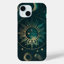 Celestial Green and Gold: Eleganter Fall für das T Case-Mate iPhone Hülle