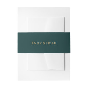 Celestial Green Gold Sun Moon Stars Hochzeit Einladungsbanderole